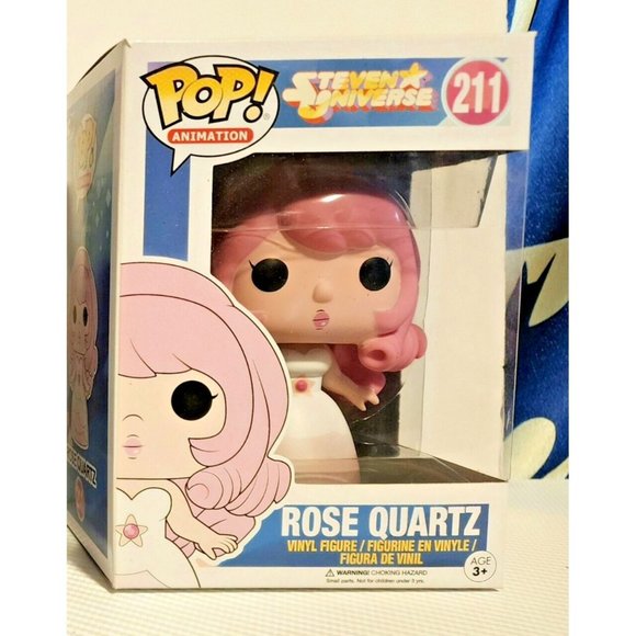FUNKO POP! Steven Universe ROSE QUARTZ #211 with Rose Quartz protector - Picture 1 of 4